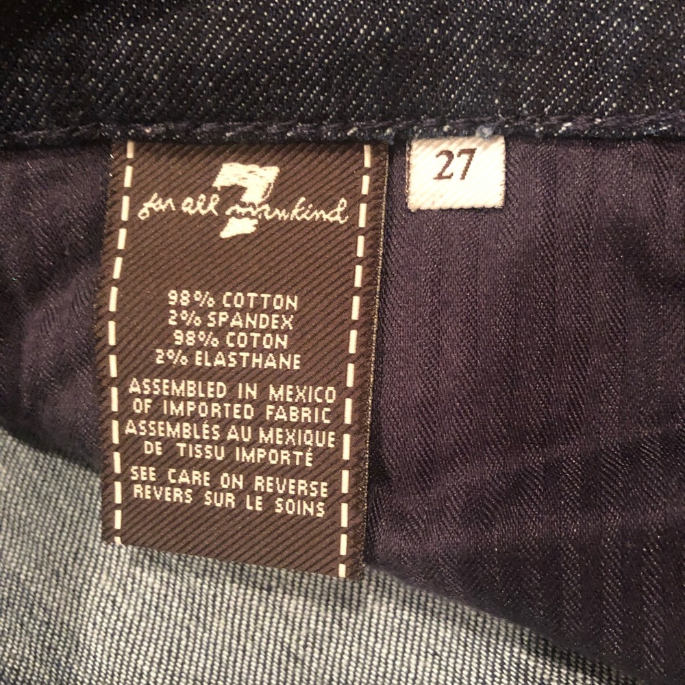 7 for all Mankind jeans “A pocket” size 27 - Picture 9 of 14